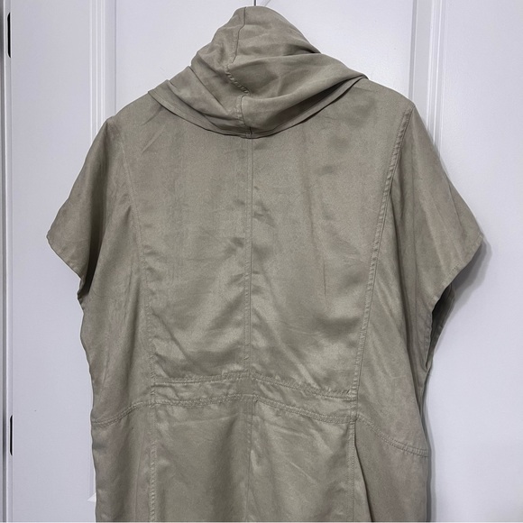 Chicos Women’s Faux Suede Open-Front, Cardigan. - Picture 4 of 9